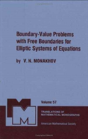 Boundary-Value Problems With Free Boundaries For Elliptic Systems Of Equations - Preview