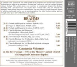 Capa do artigo Brahms: Complete Organ Works - CD
