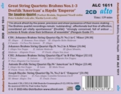 Capa do artigo Brahms: String Quartets 1-3/Dvorák: 