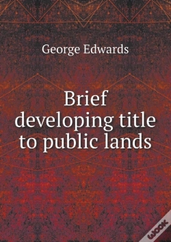 Capa do artigo Brief Developing Title To Public Lands
