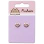 Pusheen the Cat Earrings - Pink and Gold Hearts - Preview