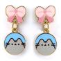 Brincos Pusheen the Cat - Laços Rosa - Preview