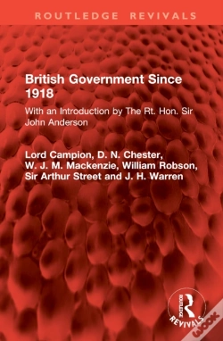Capa do artigo British Government Since 1918