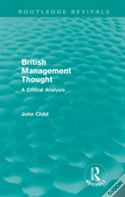 Capa do artigo British Management Thought (Routledge Revivals)