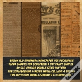 Brown Old Ephemera Newspaper For Decoupage Paper Sheets For Scrapbook & Diy Craft Supply  20 Old Vintage Double Sided Pattern For Scrapbooking & Mixed Media Collage 4 Design For Invitation Embellishme