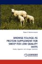 Browse Foliage As Protein Supplement For Sheep Fed Low Quality Diets - Preview