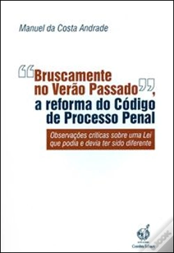 Capa do artigo "Bruscamente no Verão Passado", a Reforma do Código de Processo Penal