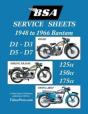 Bsa Bantam D1-D3-D5-D7 'Service Sheets' 1948-1966 Rigid, Spring Frame And Swing Arm 125cc-150cc-175cc Models - Preview