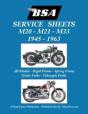 Bsa M20, M21 And M33 'Service Sheets' 1945-1963 For All Rigid, Spring Frame, Girder And Telescopic Fork Models - Preview