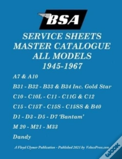 Capa do artigo Bsa 'Service Sheets' Master Catalogue Fo