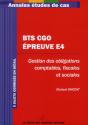 Bts Cgo : Epreuve E4 - Annales Etudes De Cas - Preview