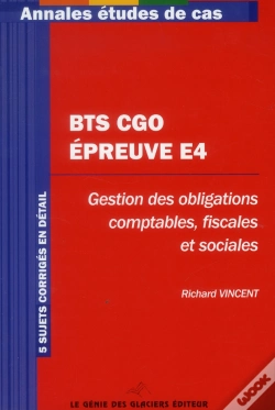 Capa do artigo Bts Cgo : Epreuve E4 - Annales Etudes De Cas