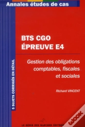 Capa do artigo Bts Cgo : Epreuve E4 - Annales Etudes De Cas