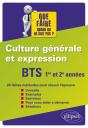 Bts ; Culture Générale Et Expression ; 1re Et 2e Année - Preview