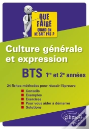 Capa do artigo Bts ; Culture Générale Et Expression ; 1re Et 2e Année