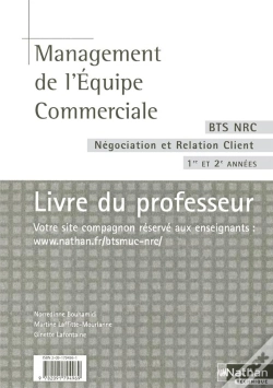 Capa do artigo Bts; Management De L'Equipe Commerciale ; Nrc