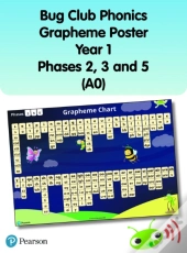 Bug Club Phonics Grapheme Poster Year 1 Phases 2, 3 And 5 (A0)