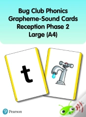 Capa do artigo Bug Club Phonics Grapheme-Sound Cards Reception Phase 2 Large (A4)