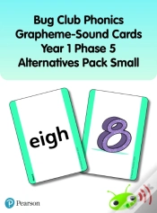 Capa do artigo Bug Club Phonics Grapheme-Sound Cards Year 1 Phase 5 Alternatives Pack (Small)