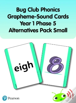Capa do artigo Bug Club Phonics Grapheme-Sound Cards Year 1 Phase 5 Alternatives Pack (Small)