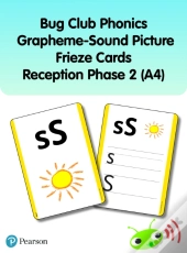Bug Club Phonics Grapheme-Sound Picture Frieze Cards Reception Phase 2 (A4)