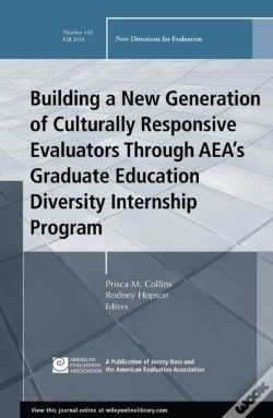Capa do artigo Building A New Generation Of Culturally Responsive Evaluators Through Aea'S Graduate Education Diversity Internship Program