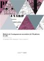 Bulletin De L'Enseignement Secondaire De L'Academie De Lille - Preview
