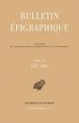 Bulletin Epigraphique 1987-1989 - Preview