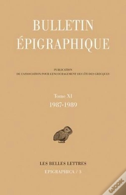 Capa do artigo Bulletin Epigraphique 1987-1989