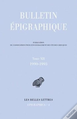Capa do artigo Bulletin Epigraphique 1990-1993