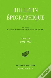 Capa do artigo Bulletin Epigraphique 1994-1997