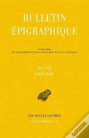 Capa do artigo Bulletin Epigraphique 1998-2001