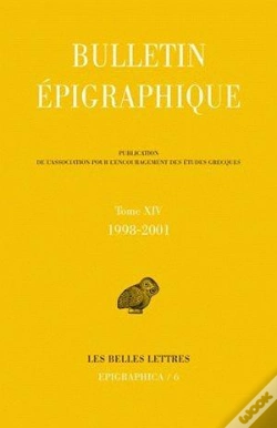 Capa do artigo Bulletin Epigraphique 1998-2001