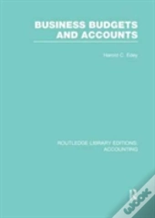 Business Budgets And Accounts (Rle Accounting)