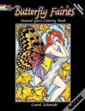 Capa do artigo Butterfly Fairies Stained Glass Coloring Book