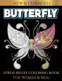 Butterfly Stress Relief Coloring Book For Women & Men - Preview