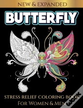 Butterfly Stress Relief Coloring Book For Women & Men