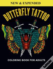 Butterfly Tattoo Coloring Book For Adults