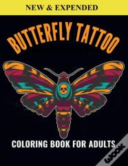 Butterfly Tattoo Coloring Book For Adults