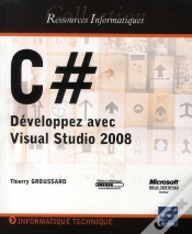 Capa do artigo C # ; Développez Avec Visual Studio 2008