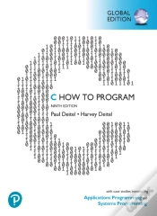 Capa do artigo C How To Program: With Case Studies Introducing Applications Programming And Systems Programming, Global Edition