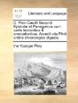 C. Plinii Cæcilii Secundi Epistolæ Et Pa - Preview