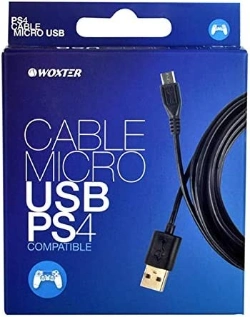 Capa do artigo Cabo Micro USB Woxter - Comando PS4