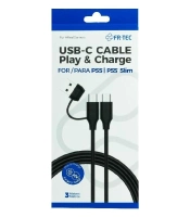 Capa do artigo Play & Charge 3m PS5 FR-Tec Cable