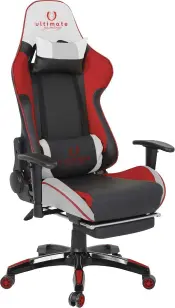 Cadeira Ultimate Gaming Orion Preto, Vermelho e Branco