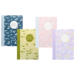 Capa do artigo Caderno A4 Agrafado Ancor Soocool Quadriculado 40Fl 70G Sortido 124569