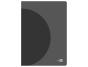 Caderno A4 agrafado quadriculado com capa de plástico preto (1 unidade) - Preview