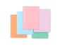 A5 Notebook, PP Cover, Stapled, Anchor Cst, Grid, Pastel Colors, 48 ​​Sheets, 90g, Assorted Colors, 94848 - Preview