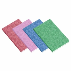 Capa do artigo A5 Notebook, PP Cover, Stapled, Simply Lined, 48 Sheets, 90g, Assorted
