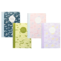 Capa do artigo A5 Spiral Notebook Ancor Soocool Lined 80 Pages 70g Assorted 124675